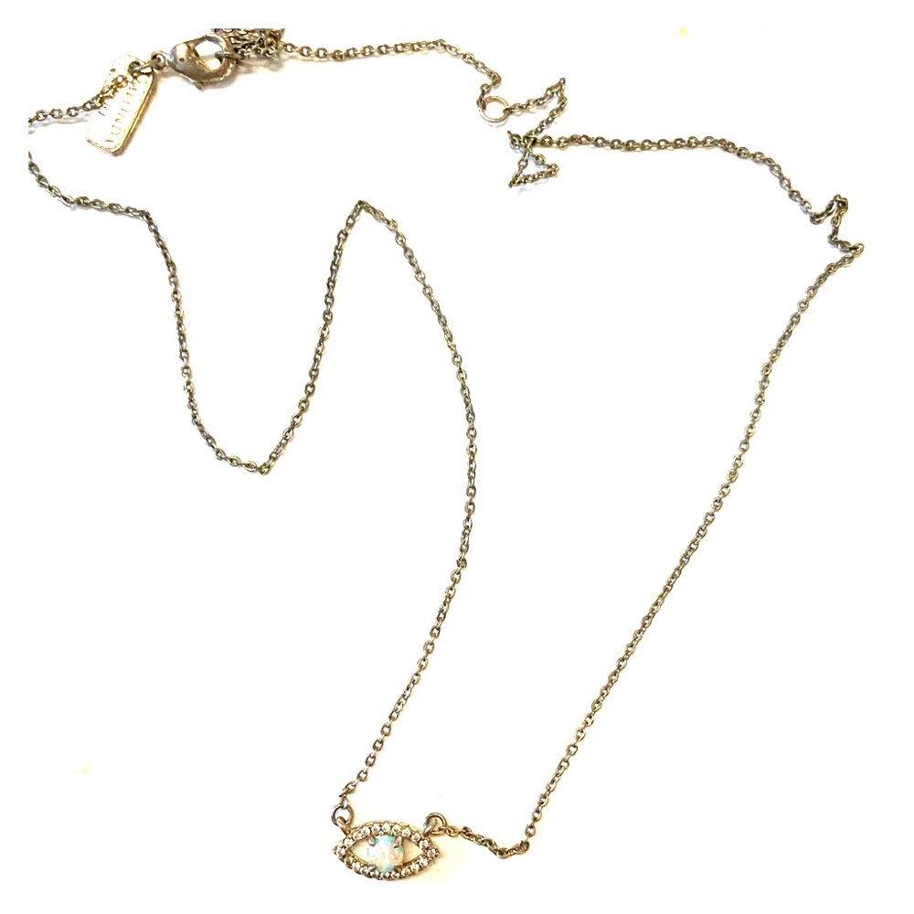 Melinda Maria opal evil eye necklace